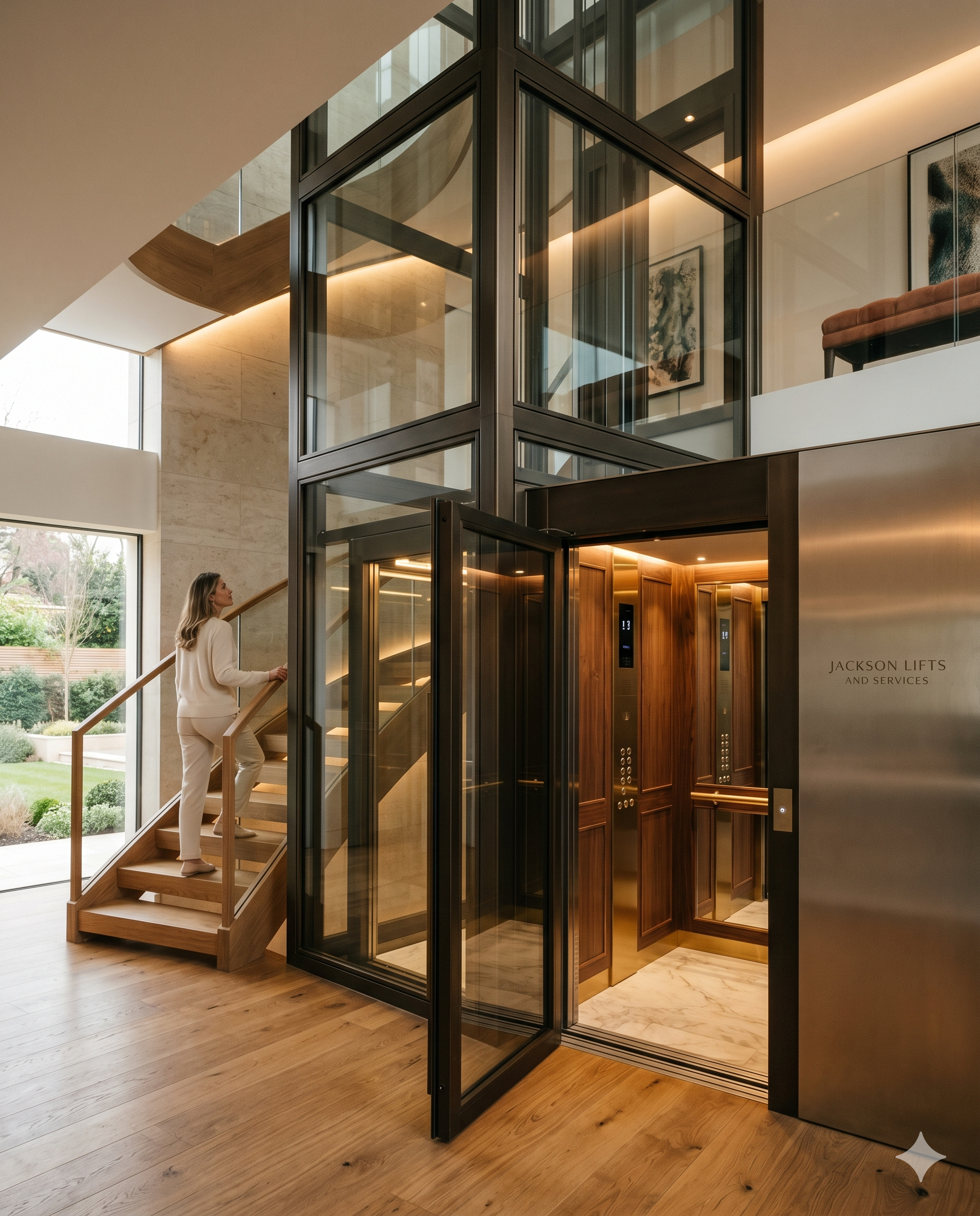 Luxury home elevator installation for villa in Hyderabad